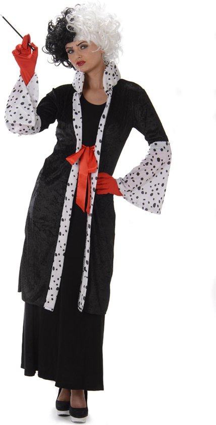 Karnival Costumes Cruella Boze Vrouw Dalmatiers Halloween Kostuum Dames  Halloween... | bol.com