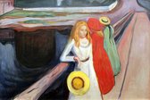 Mädchen auf der Brücke anagoria | Edvard Munch | Canvasdoek | Wanddecoratie | 90CM x 60CM | Schilderij