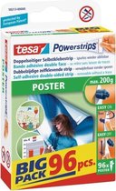 tesa POWERSTRIPS® Poster Dubbelzijdig plakband Wit Inhoud: 96 stuk(s)