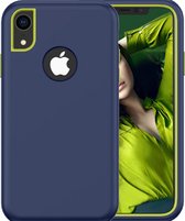 Luxe Xtreme Back cover voor Apple iPhone XR - Blauw - Groen - Shockproof Armor - Hybrid - 2 in 1 PC Hard & TPU - Drop tested