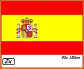2x vlag Spanje 90cm x 150cm