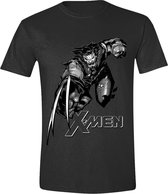 X-Men - Wolverine - Fight T-Shirt - Grijs - XXL