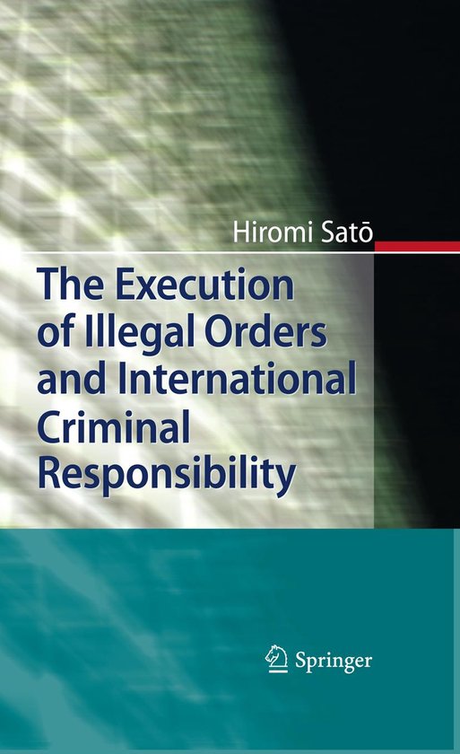 Law and Criminology (R0) - The Execution of Illegal Orders a ... - cover