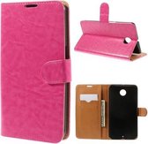 Melpex wallet hoesje Motorola Nexus 6 Donker roze