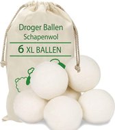 Droger Ballen Wol - Wasdroger Herbruikbare Wollen Droger Ballen - Droogballen Voor Snellere Droogtijd- Set 6 Stuks - Swilix