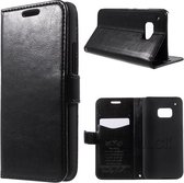 Kds PU Leather Wallet hoesje HTC One M9 zwart