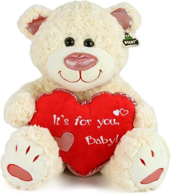 Valentijnbeer 38 cm. - It's for you Baby 14 februari - valentijnsdag |  bol.com