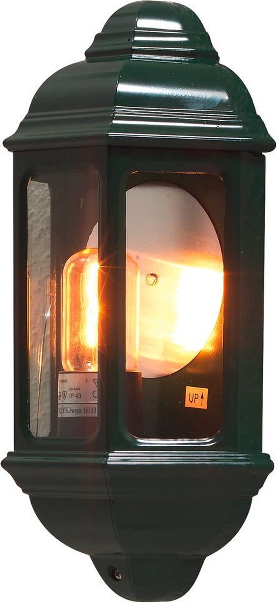 Konstsmide - Cagliari wandlamp flush 36cm 230V E27 - groen