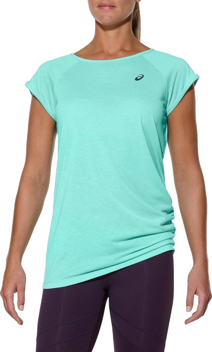 asics Raglan hardloopshirt Dames turquoise bol
