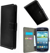 Samsung Galaxy S3 Mini VE i8200 Wallet Bookcase hoesje Zwart