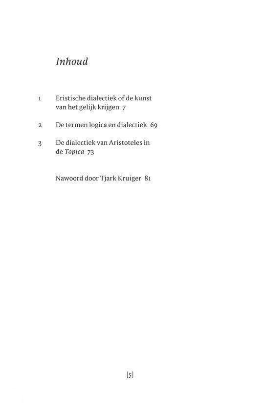 De kunst van het gelijk krijgen