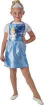 Rubie's Disney Princess™  - Dress-up set Assepoester - 3-6 jaar - jurk met tiara voor kinderen - Verkleedkleding