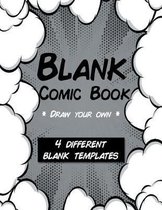 Blank Comic Book Draw Your Own 4 Different Templates