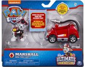 Paw Patrol ultimate rescue voertuig - Marshall mini brandweer kart 12 cm