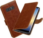 BestCases.nl Samsung Galaxy Note 8 Pull-Up booktype hoesje bruin