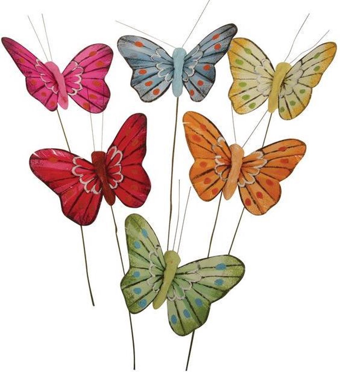 12 Stuks decoratie vlinders 5 cm | bol