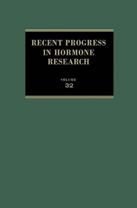 Recent Progress in Hormone Research - cover