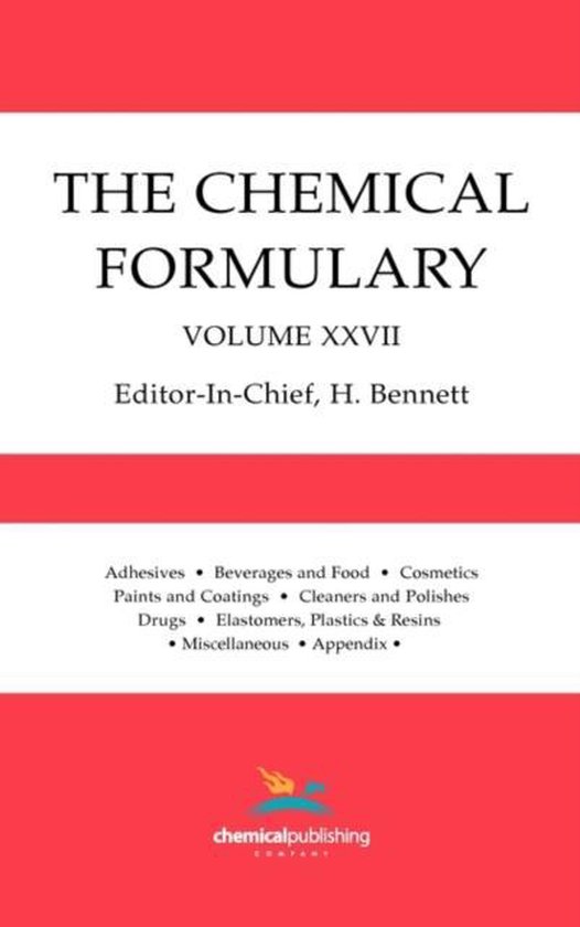 The Chemical Formulary, Volume 27 - cover