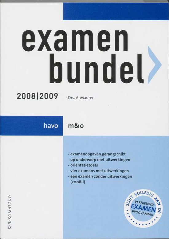 Cover van het boek 'Havo Management & Org / 2008/2009 / druk 1' van A. Maurer