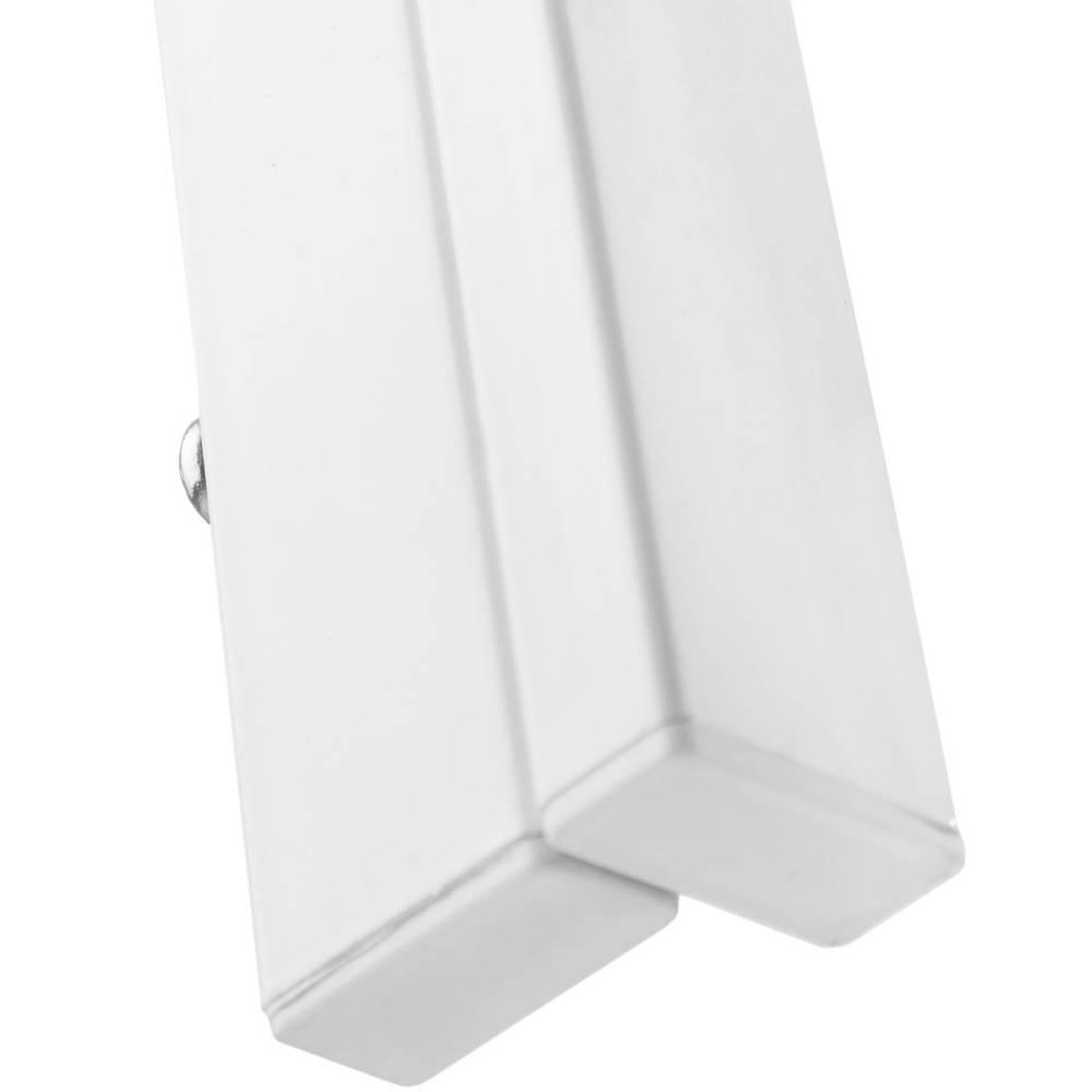 tectake® Eetkamerset met 4 Eetkamerstoelen - Eettafel met glazen blad - 120 x 70 x 75 cm - Eethoek set Tafel en Stoelen - Set van 4 Stoelen met kunstleer - Wit – foto 8
