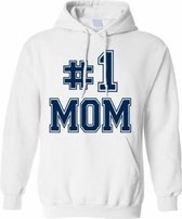 Hippe sweater | hoodie | #1mom | verjaardag of moederdag | maat XL