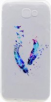 Shop4 - Samsung Galaxy A5 (2017) Hoesje - Zachte Back Case Feather to Birds Transparant