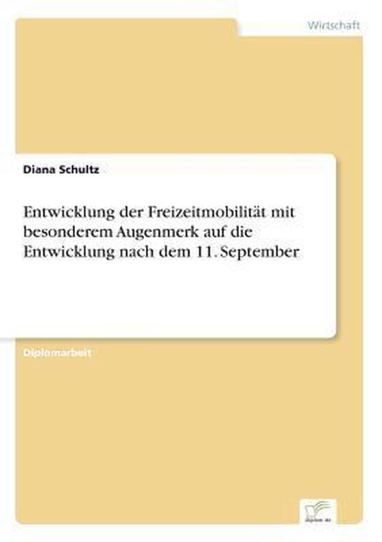 Entwicklung der Freizeitmobilität mit besonderem Augenmerk  ... - cover