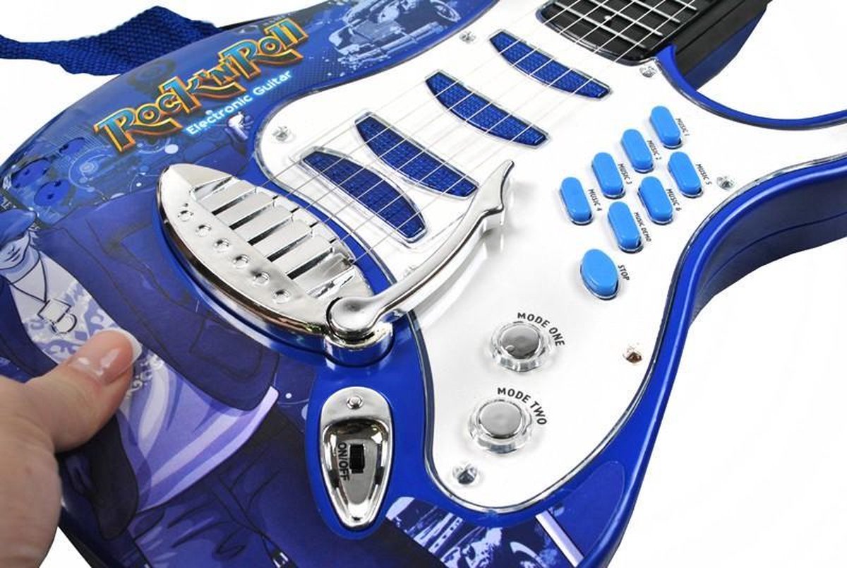 NUOLUX Enfants Électrique Guitare Jouet Simulation Enfant Jouer Roc