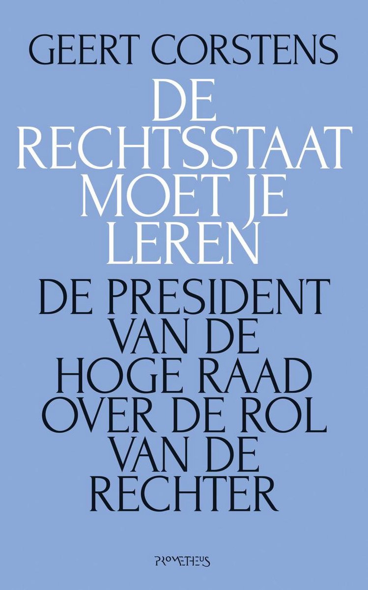 Omslag van De rechtsstaat moet je leren