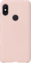 Shop4 - Xiaomi Mi Max 3 Hoesje - Zachte Back Case Mat Roze