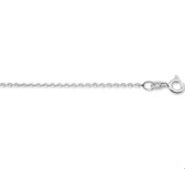 Huiscollectie Collier Witgoud Anker 1,3 mm  42cm lang