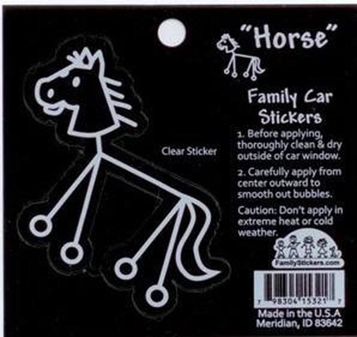 Paardensticker, autosticker