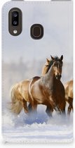 Geschikt voor Samsung Galaxy A30 Hoesje maken Paarden
