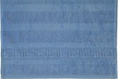 CAWÖ Noblesse Uni Badhanddoek - Lichtblauw - 50x100