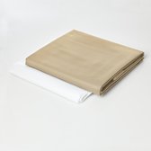 Lumaland - Hoes van luxe XXL zitzak - enkel de hoes zonder vulling - Volume 380 liter - 140 x 180 cm - gemaakt van PVC / Polyester - Beige