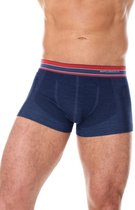 Brubeck | Active Wool - Heren Thermo Boxershort met Merino Wol - Seamless - -Marineblauw-XXL