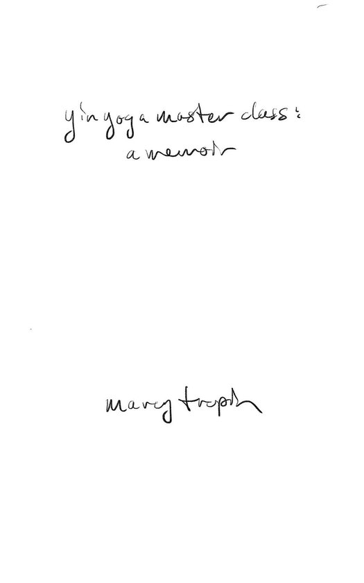 Yin Yoga Master Class - cover