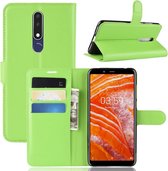 Book Case - Nokia 3.1 Plus Hoesje - Groen