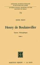 International Archives of the History of Ideas / Archives Internationales d'Histoire des Idees- Henry de Boulainviller Tome II