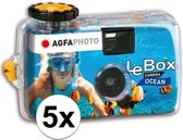 5x caméras sous-marines jetables pour 27 photos couleur - Photos de vacances appareils photo jetables - Plongée / natation