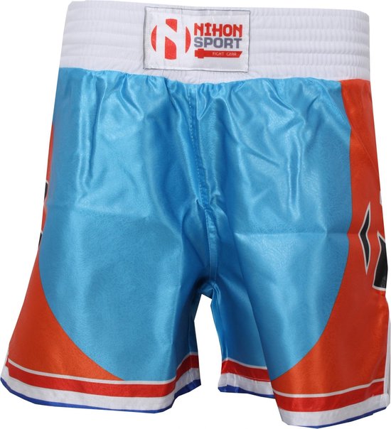 Nihon Kickboks Broek Dutch Lion Heren Blauw/oranje Maat L | bol.com