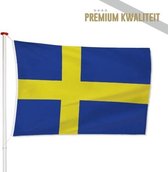 Zweedse Vlag Zweden 150x225cm - Kwaliteitsvlag - Geschikt voor buiten