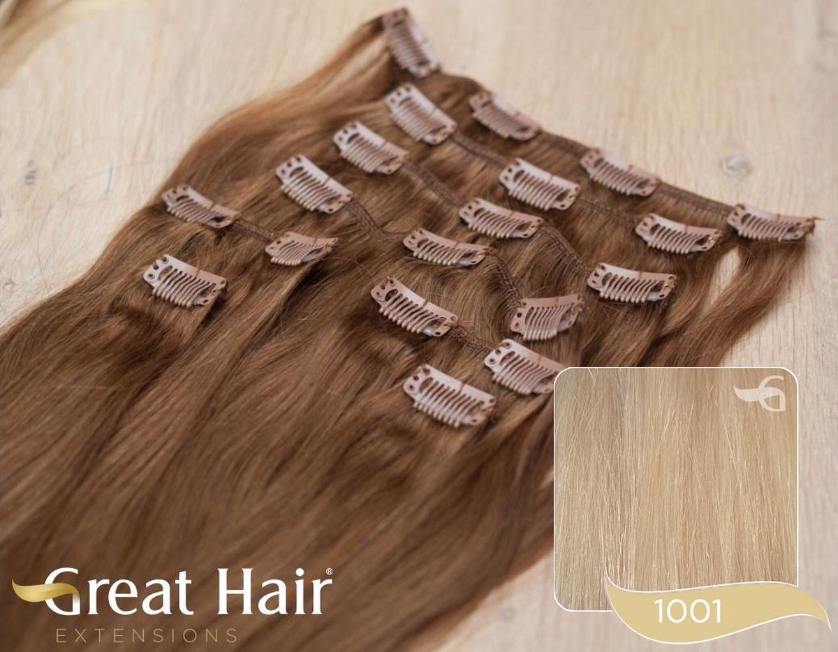 Great Hair Full Head Clip In - 40cm - wavy - #1001