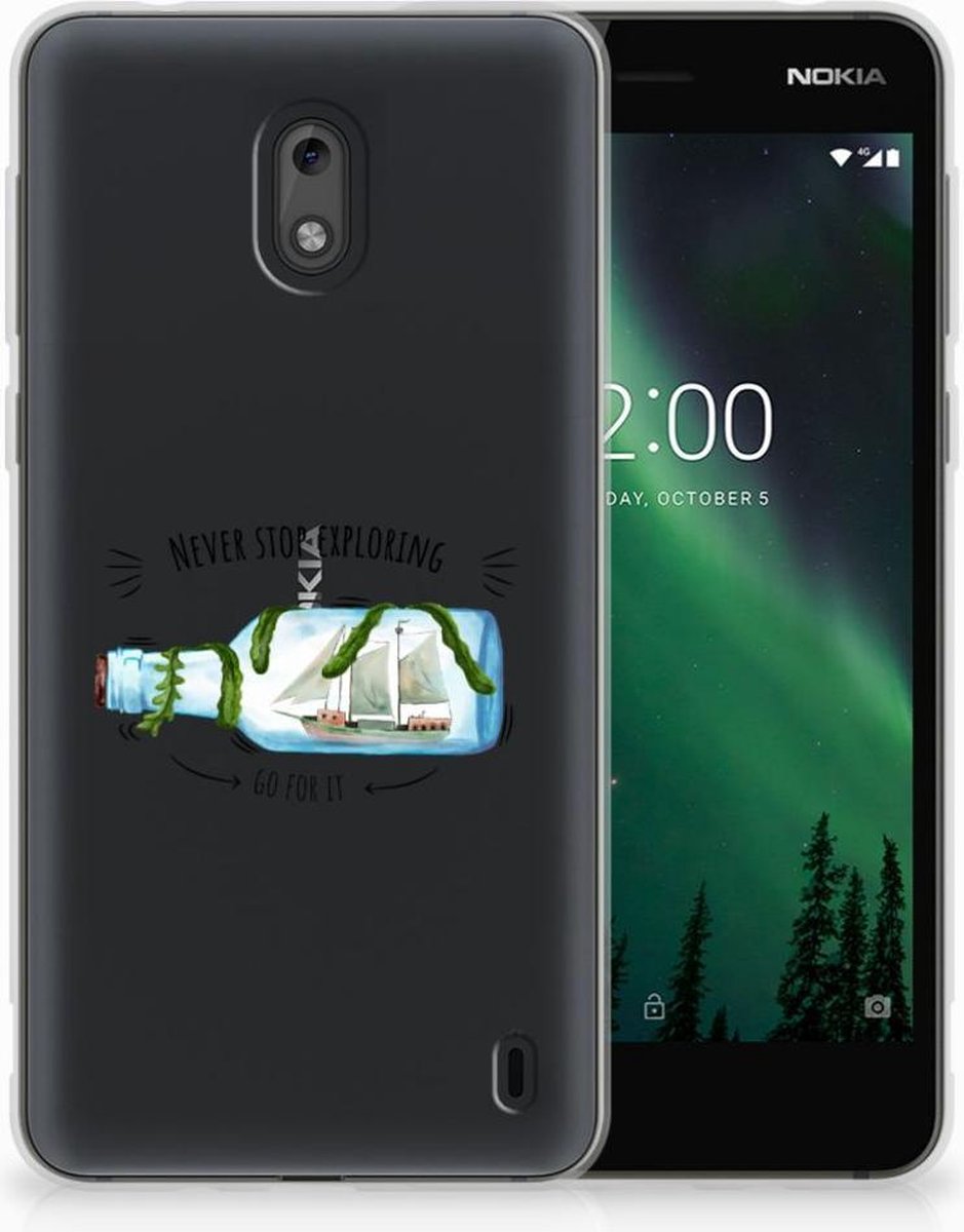 Nokia 2 Telefoonhoesje met Naam Boho Bottle
