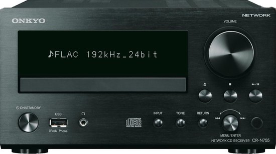 Hardheid Hesje Scherm Onkyo CR-N755 - 2.1 Netwerk receiver met cd-speler - Zwart | bol.com