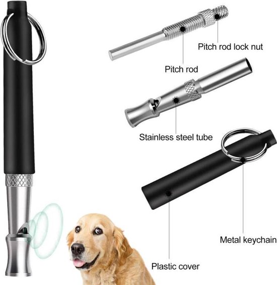 ProPet - Professioneel Hondenfluitje - 2 onderdelen - Ultrasoon hondenfluitje - Hondenklikker - Hondentraining clicker - Kalmerende Signalen - Hondenklikker - Hondenfluitje - Hond fluitje - Honden fluitje