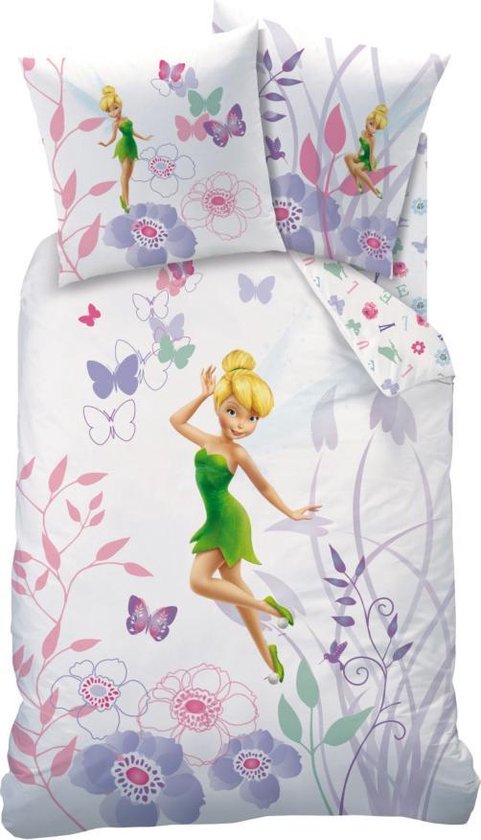 Disney Fairies Tinkerbell Violette - Dekbedovertrek - Eenpersoons - 140 x  200 cm - Wit | bol