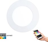 EGLO Connect Fueva-C - Inbouwarmatuur - Wit en gekleurd licht - Ø120 - Wit