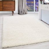 Hoogpolige Vloerkleed Plus Shaggy Cream 80 X 150 Cm