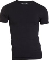 Garage 201 - Bodyfit T-shirt ronde hals korte mouw zwart M 95% katoen 5% elastan